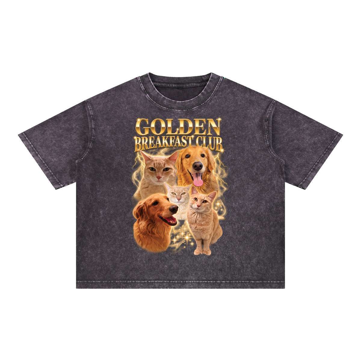 Mineral Wash Boxy Cotton T-Shirt