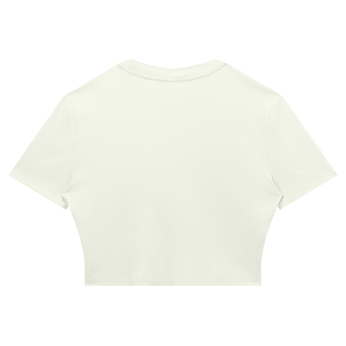 Women's Slim Ribbed Crop T-Shirt