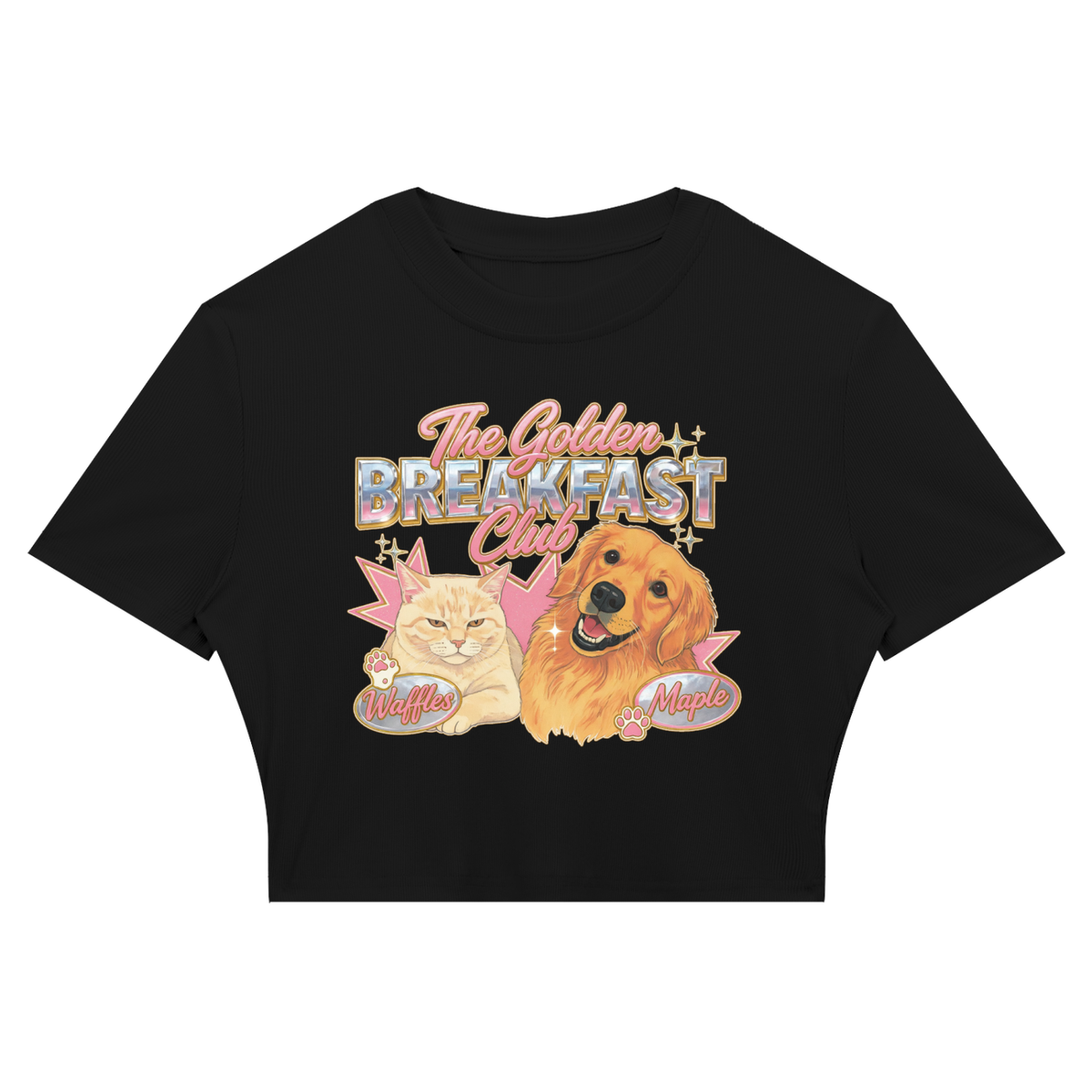 Women's Slim Ribbed Crop T-Shirt