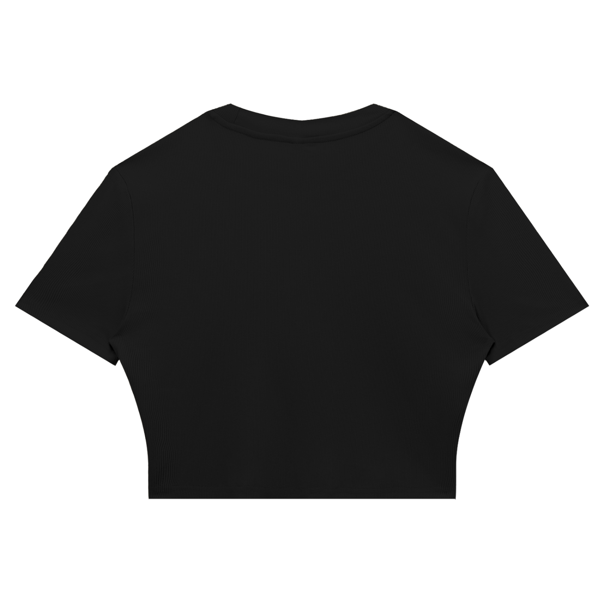 Women's Slim Ribbed Crop T-Shirt